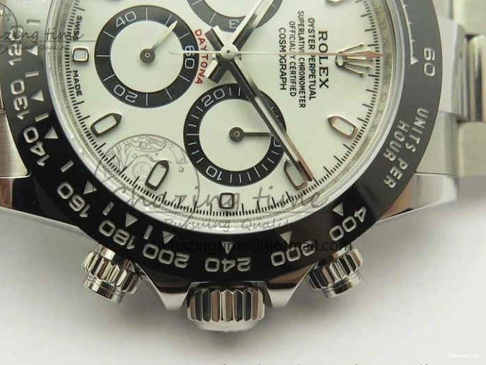 Clone Edition Best V2 A4130 1:1 Daytona Bracelet White 116500 And ARF Super 904L Case SS Dial 0524